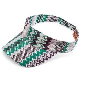 MISSONI
Adjustable Chevron-Woven Visor
